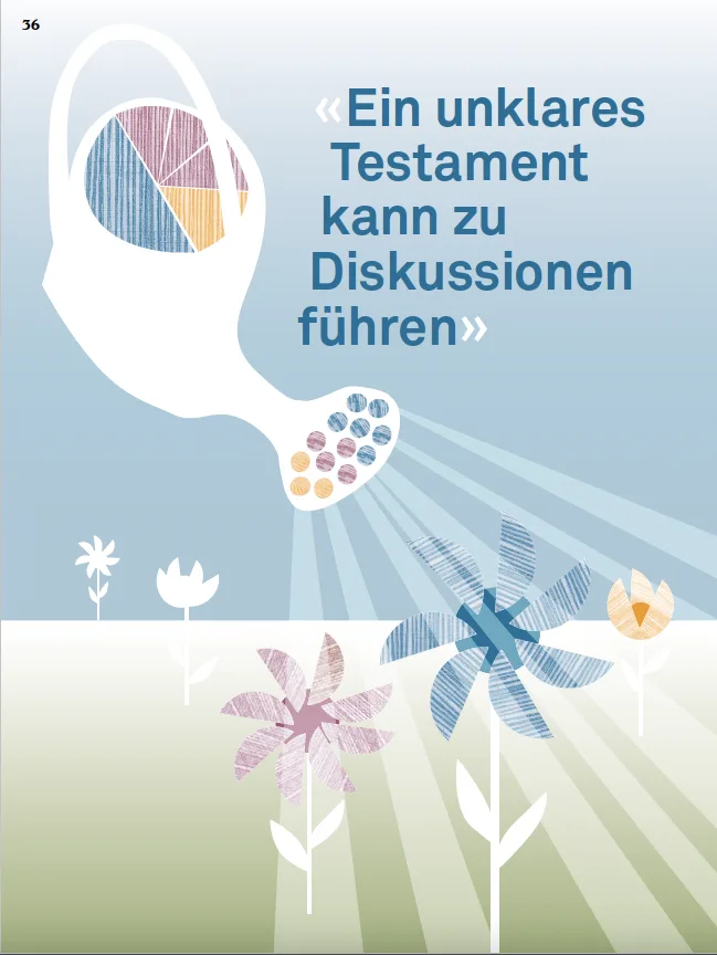 Gießkanne symbolisiert Diskussionen bei unklarem Testament